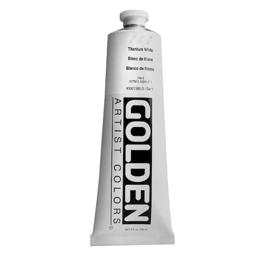 Golden Heavy Body Acrylics 5 oz Paint in 1380 Titanium White | Michaels